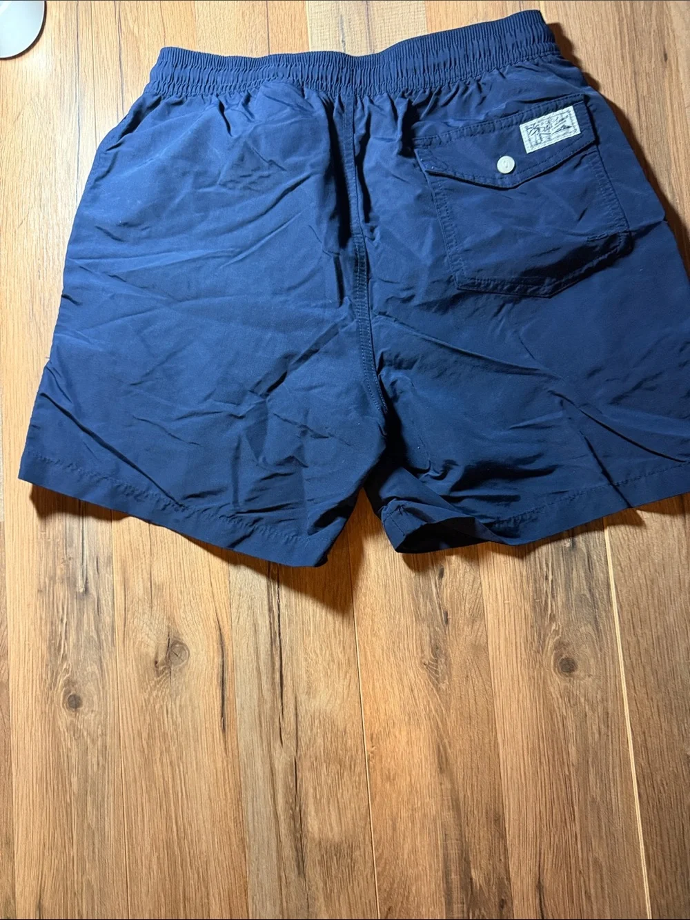 Polo by Ralph Lauren Navy Swim Trunks with Red Accent